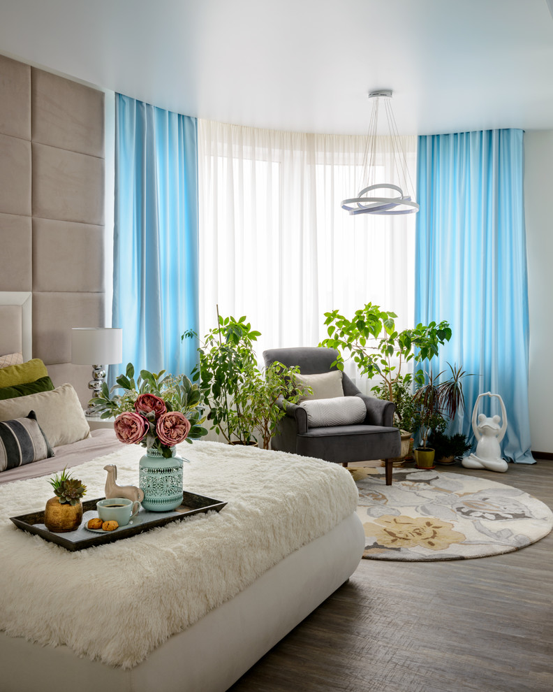 Спальня квартиры 86 м2 в ЖК Гагаринский