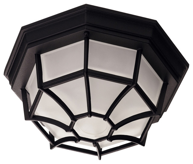 Exterior Collections 1Light Outdoor Ceiling Light in Black (52067BK