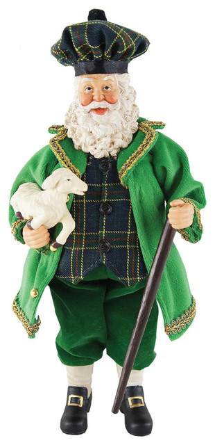 12" Irish Santa With Lamb