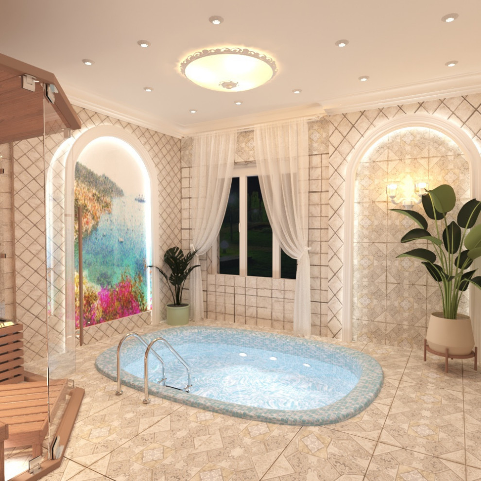 Дизайн зоны барбекю, басена