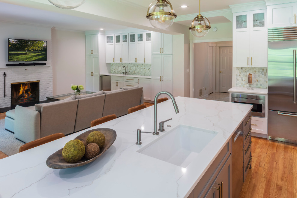 Example of a transitional kitchen design in Baltimore