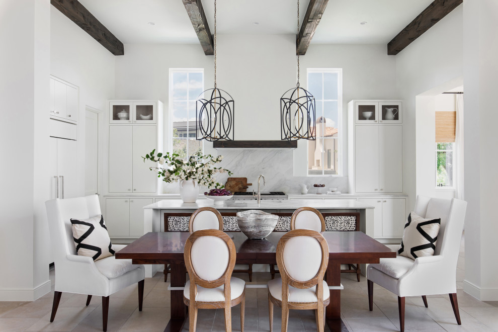 Amara Villas - Mediterranean - Dining Room - Houston - by Heather Scott ...