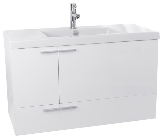 39 Bathroom Vanity Set Modern Vanities And Sink 39 Bathroom Vanity Set Glossy White