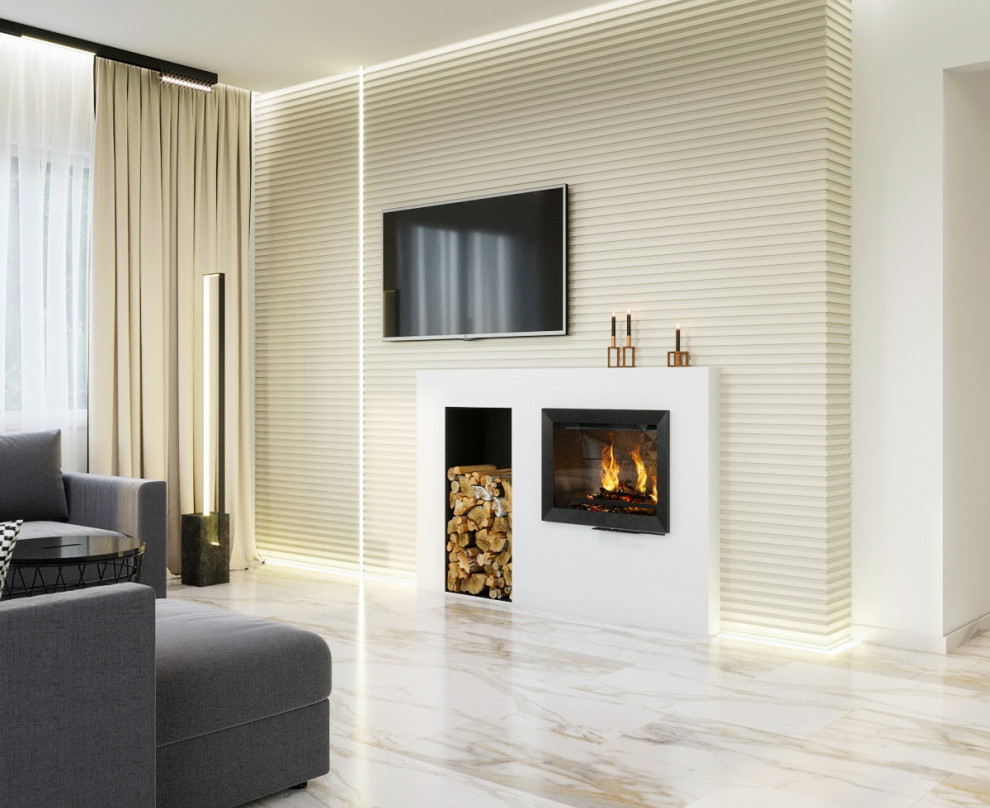 Камин в гостиной