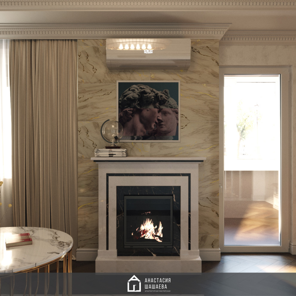 Дизайн интерьера 2-к квартиры 73 м2