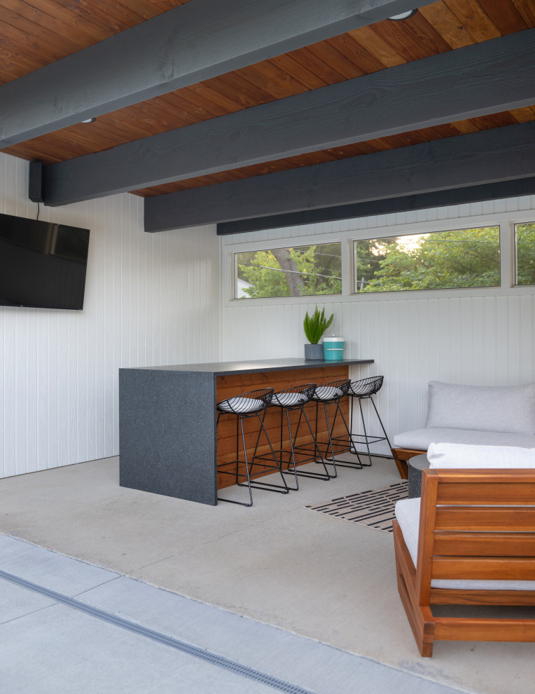 Leawood Modern Pool and Cabana Modern Pool Kansas City by Faust