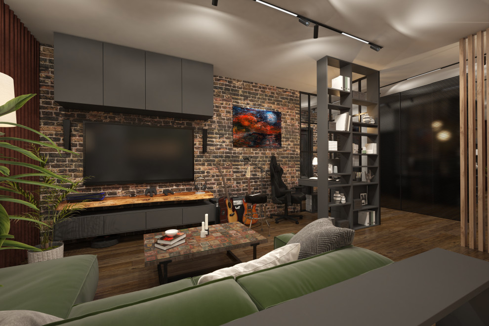 Квартира в стиле – барный лофт