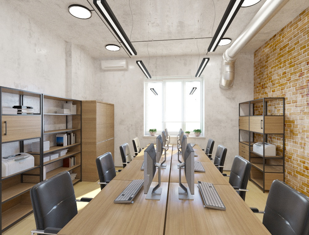 Офис страховой компании в стиле ЛОФТ