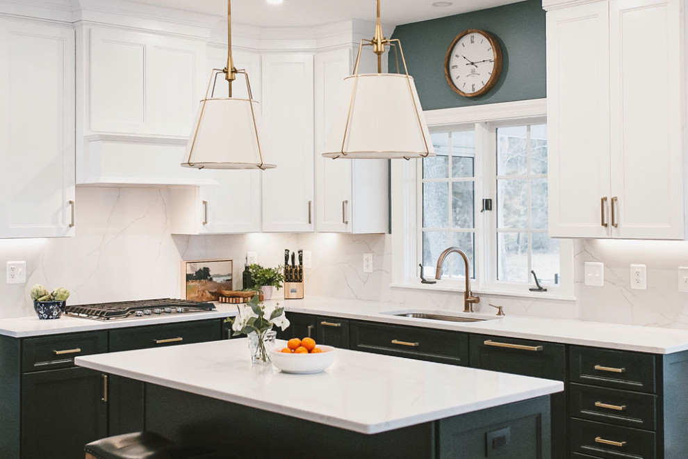 Example of a transitional kitchen design in Baltimore