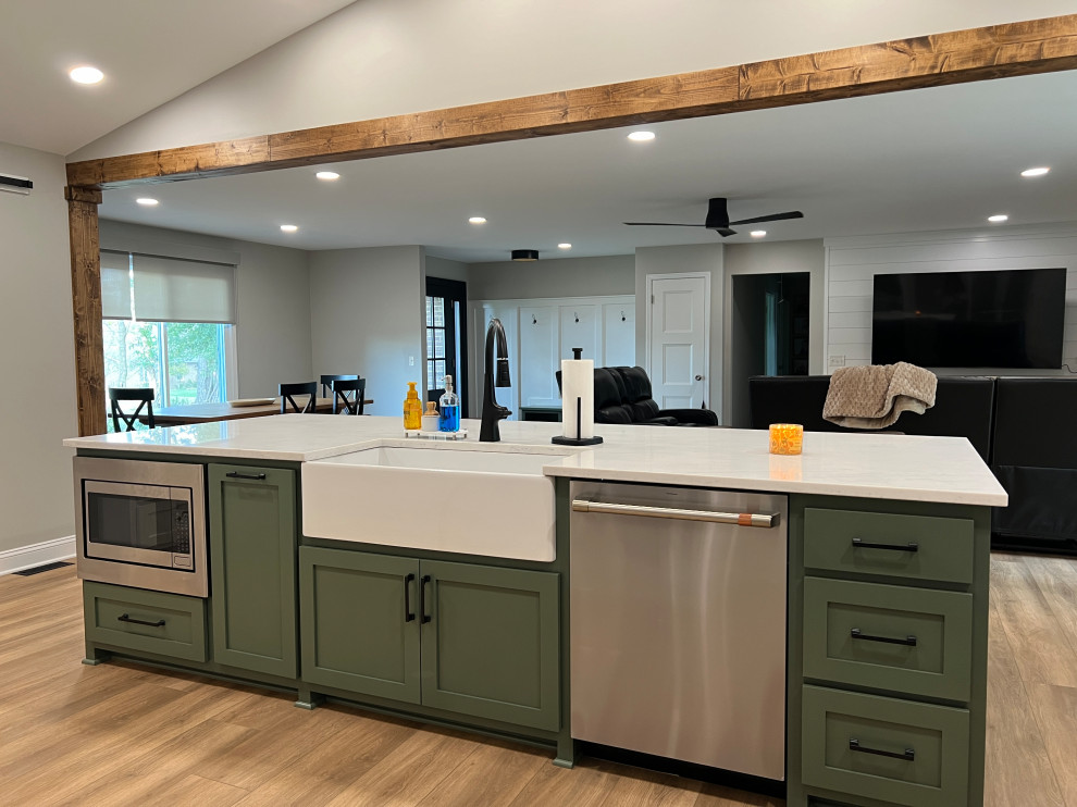 Sage Kitchen and Laundry Room