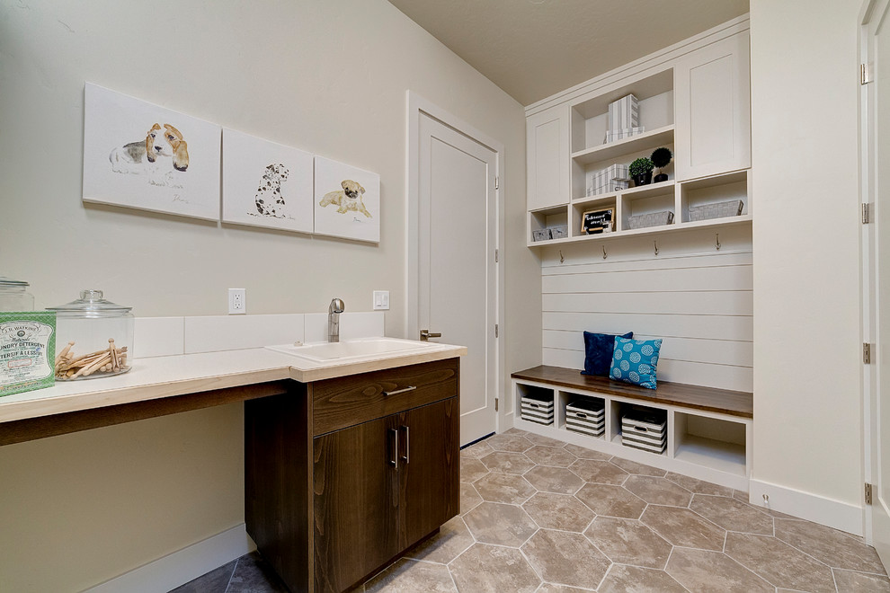 This is an example of an arts and crafts laundry room in Boise.