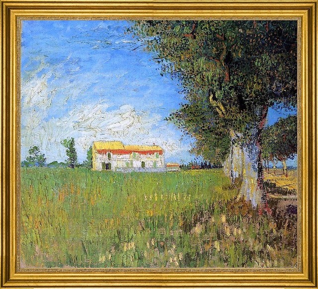 Vincent Van Gogh-16"x20" Framed Canvas