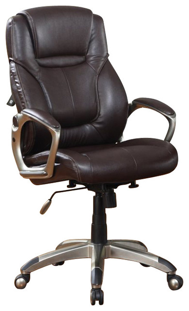 Serta EZ Tool Free Office Chair in Brown Bonded Leather