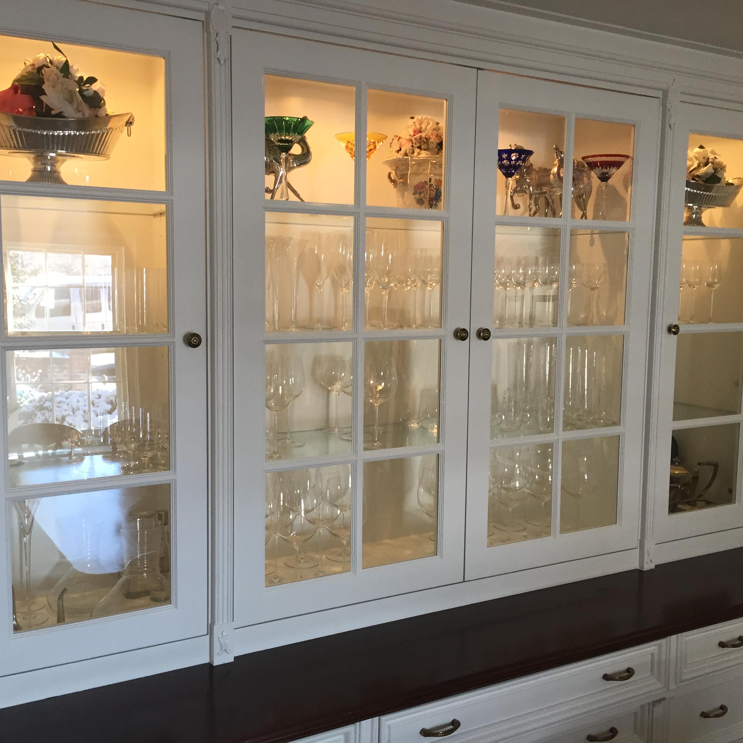 Mrs.Muhr dinning room custom cabinet