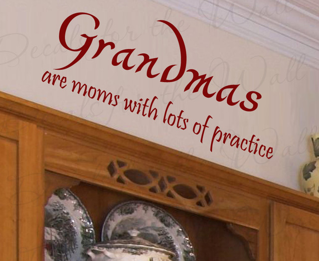 Wall Sticker Decal Quote Vinyl Art Letter Grandma Moms With Lots of