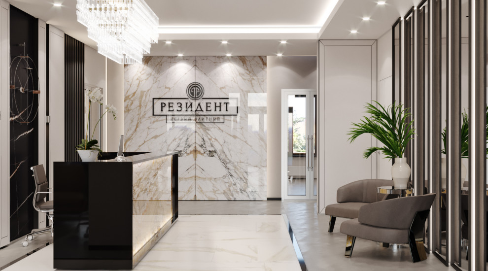 Ощественные зоны жилого комплекса "Резидент"