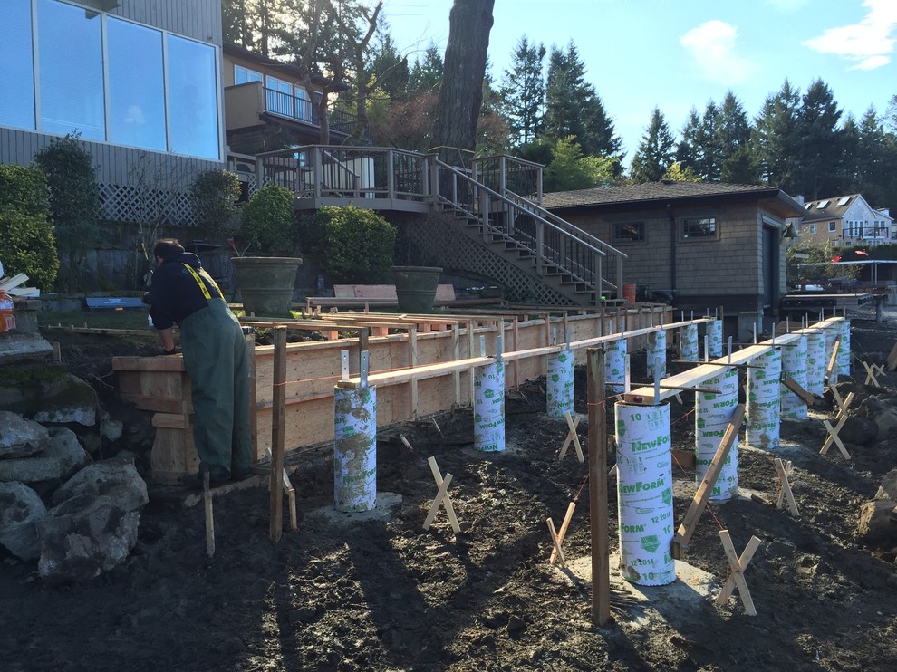 Lake Oswego Dock and new sea wall