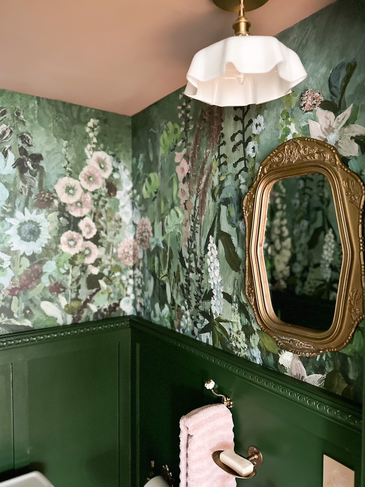 Posh Powder Bath | Denver, CO | Victorian Bathroom Remodel