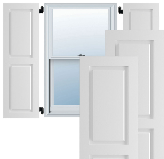 18" x 60" Exterior Composite Wood Raised Panel Shutters 18" x 60" Exterior Composite Wood Raised Panel Shutters
