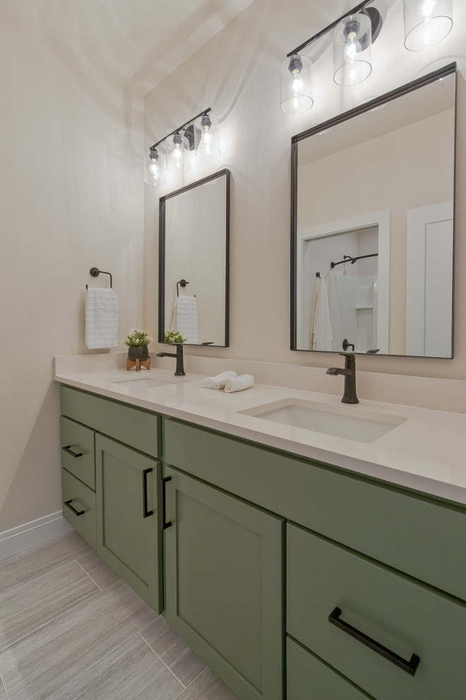 Modern Luxe Farmhouse - Farmhouse - Bathroom - Other - by Coyle Carpet ...