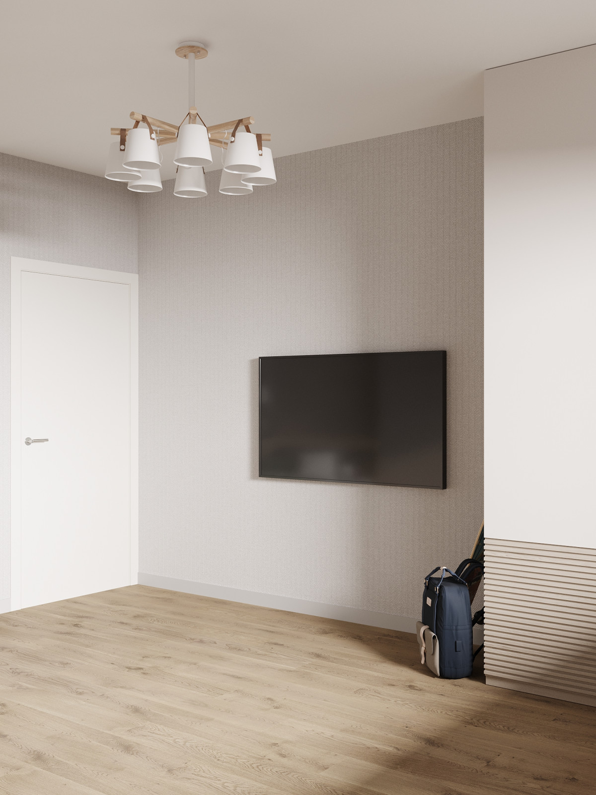 ЖК «Ultra City», квартира в стиле современный минимализм в теплой светлой гамме