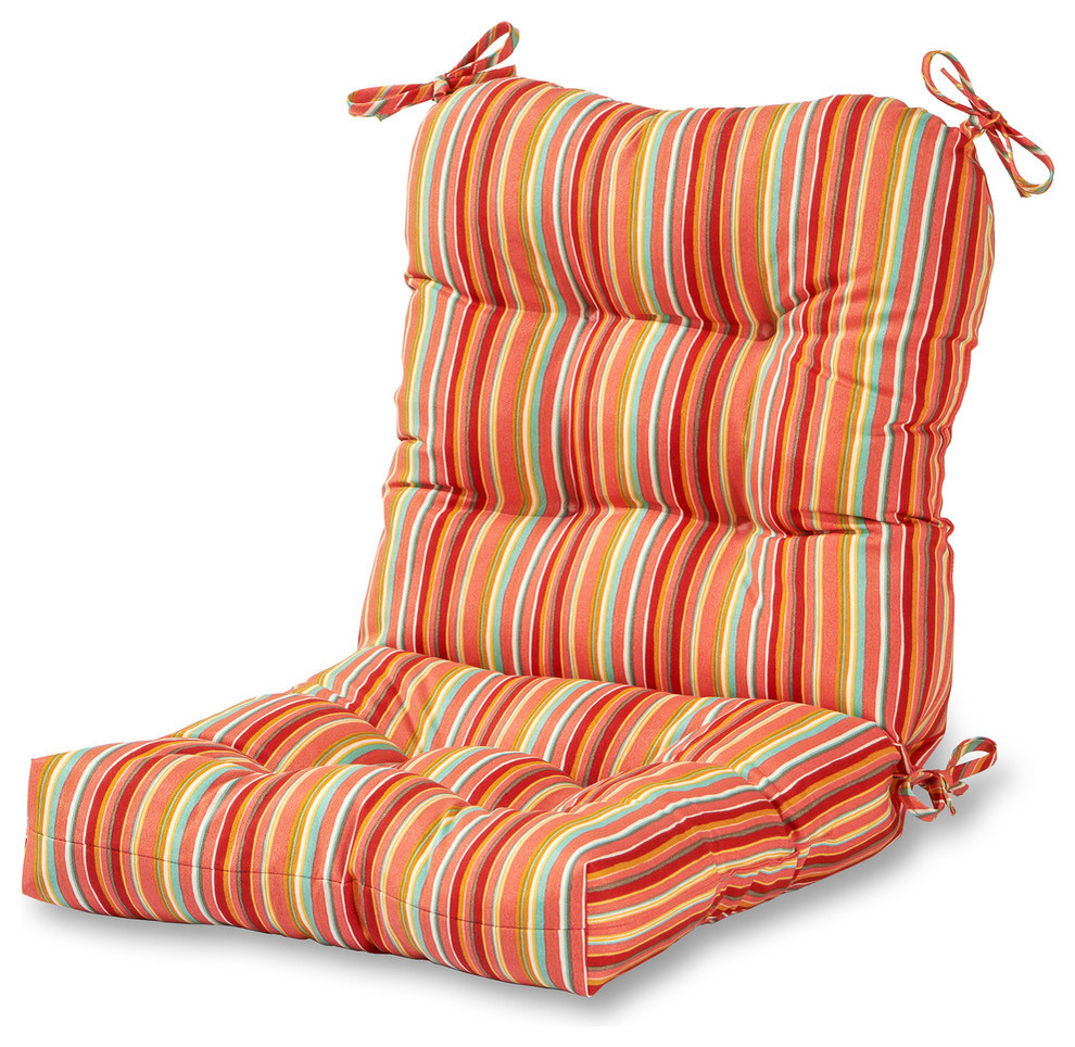 Outdoor Seat and Back Chair Cushion - Contemporary - Outdoor Cushions