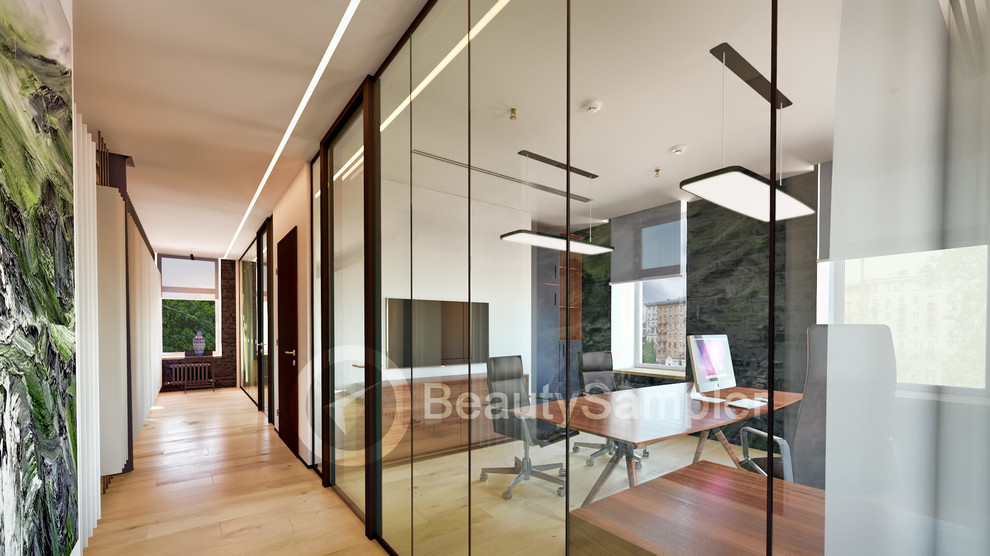 Интерьер офиса в БЦ Большевик. Совместно с Оффкон.