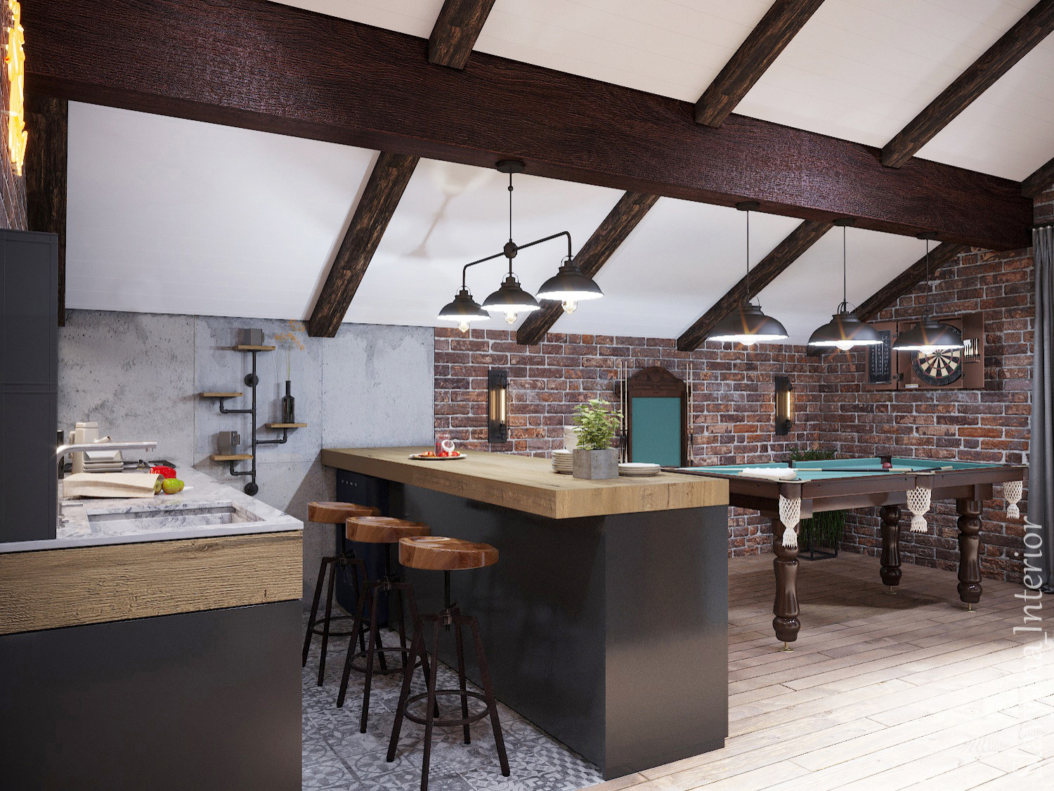 Необычный проект! Дизайн интерьера гаража (2020 г.).