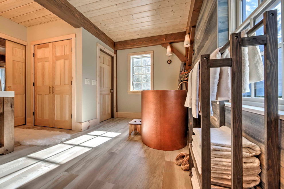 Primary Bath with Copper Tub - West Dover, VT