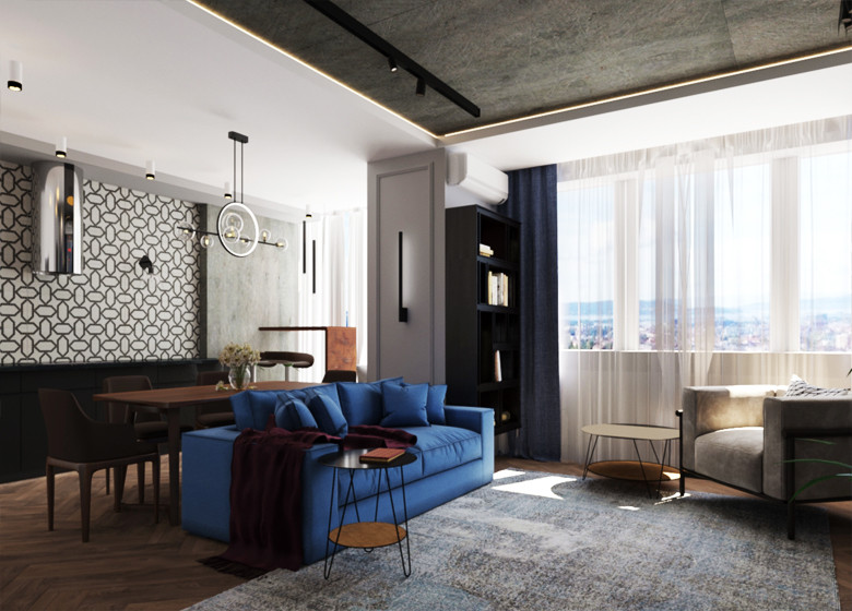 Кухня-гостиная ЖК Успенский