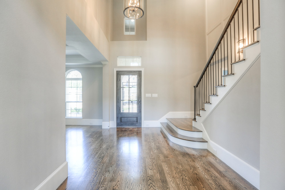 Transitional entryway photo in Houston