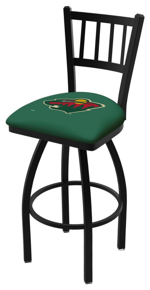 Holland L018 Minnesota Wild 36" Swivel Bar Stool Black Contemporary