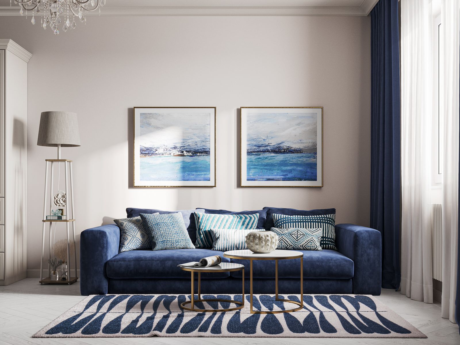 Средиземноморская гостиная