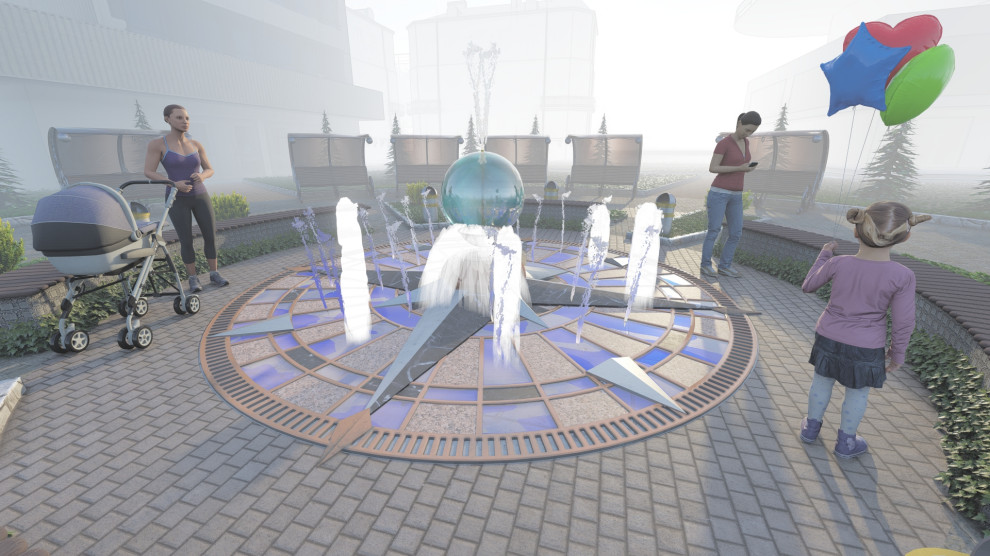 Эскиз -концепт фонтан "Роза ветров"