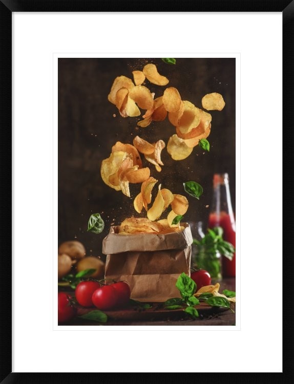 "Comfort Food For Stormy Weather" Framed Digital Print by Dina Belenko, 20"x26"