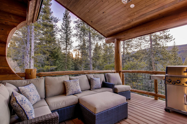 Apre Ski Spruce Log Cabin Rustic Terrace Denver By