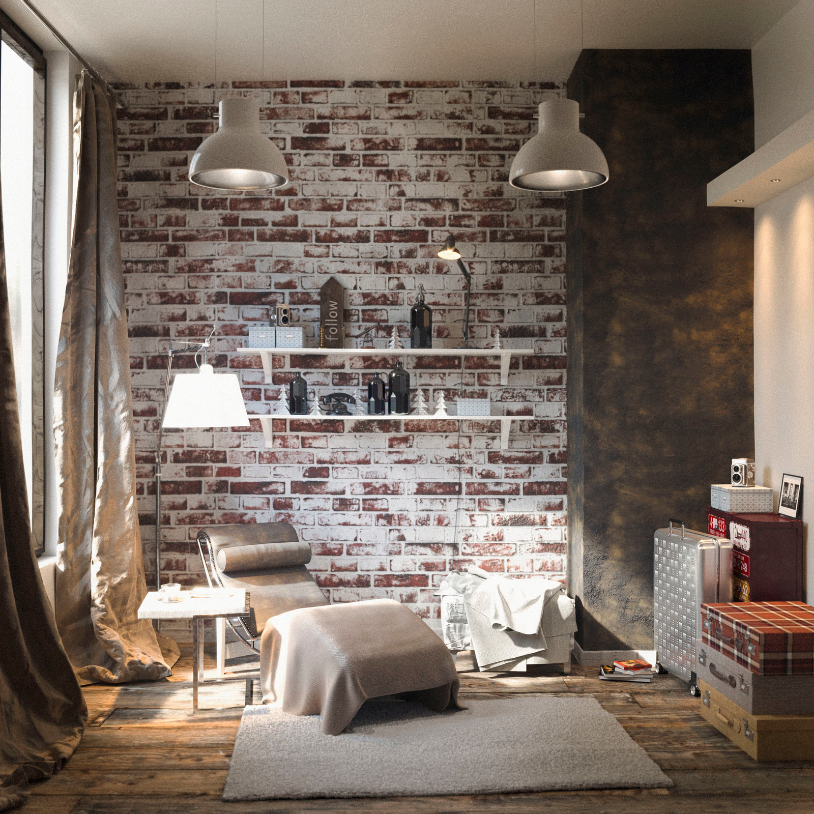 Квартира в стиле лофт