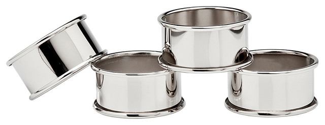 Set 4 Round Napkin Rings - Napkin Rings - by TABLE & HOME | Houzz