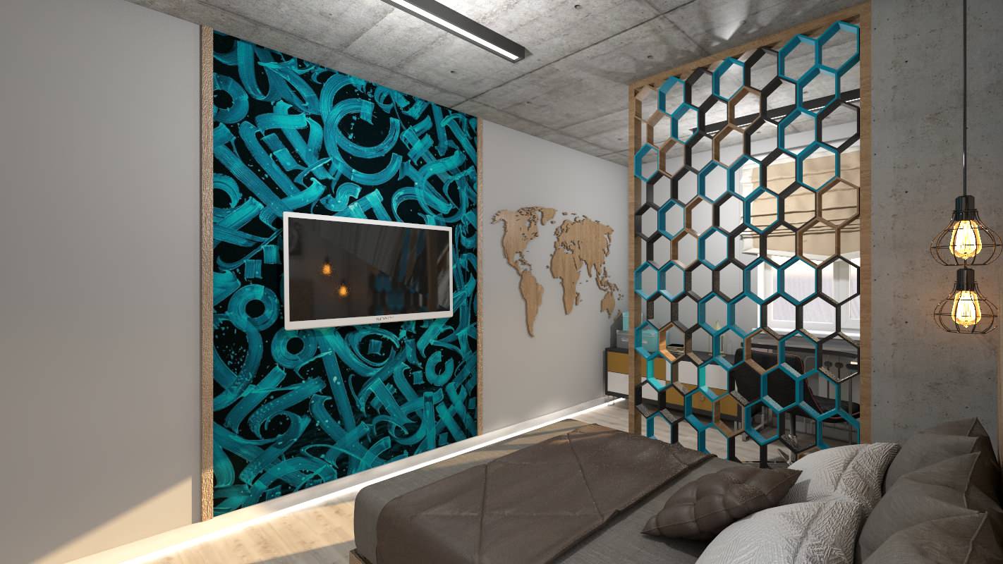 Дизайн проект 3-х комнатной квартиры "Пифагор"