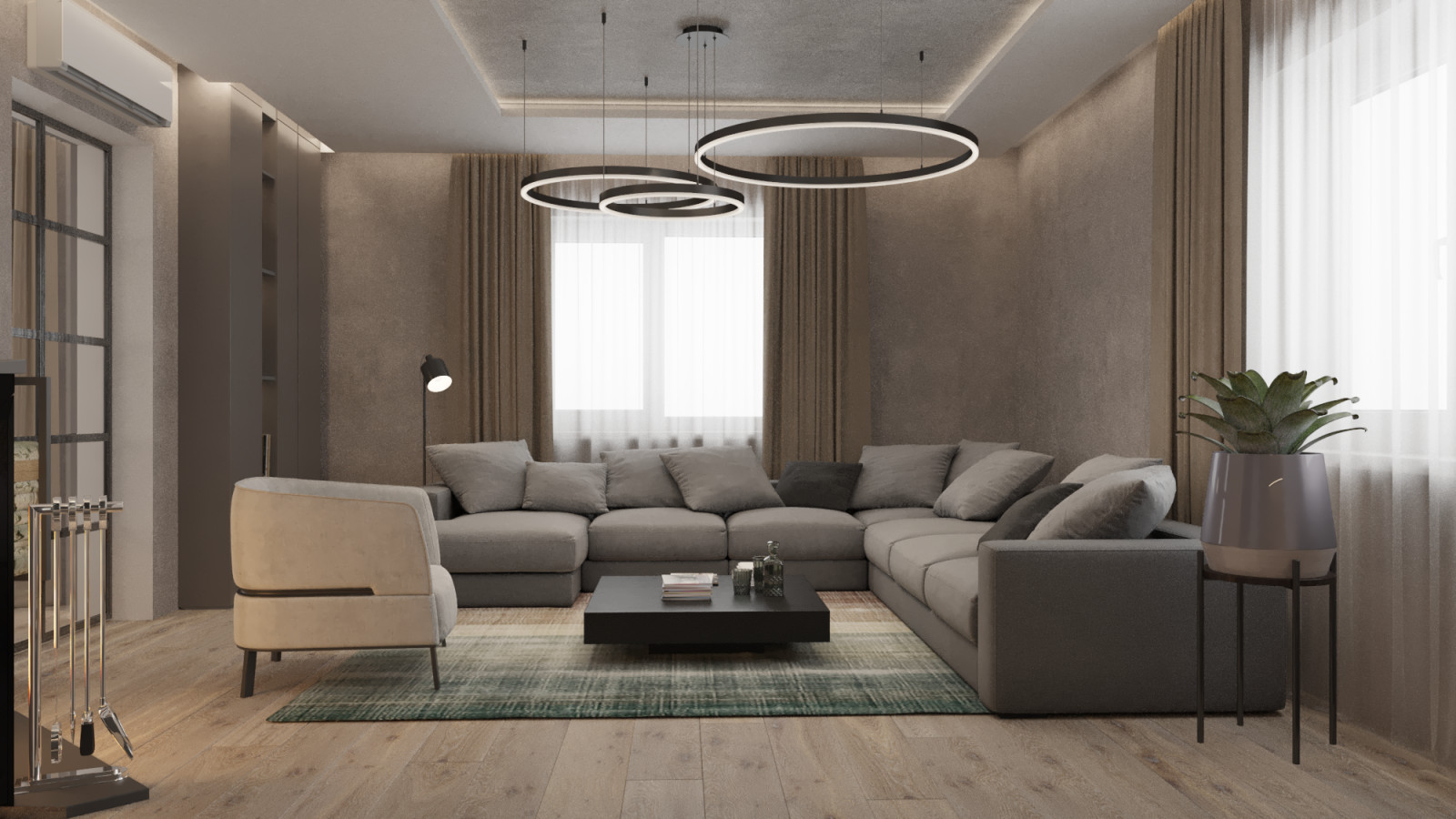 Семейные ценности. Кухня-Гостиная.