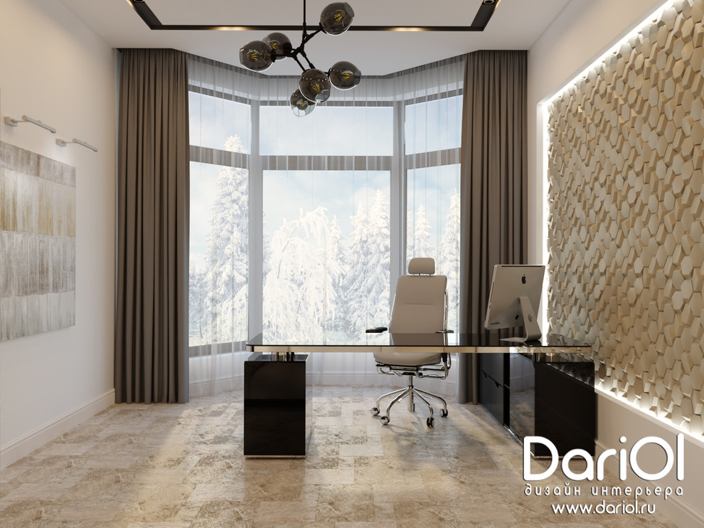 Современный кабинет в частном доме