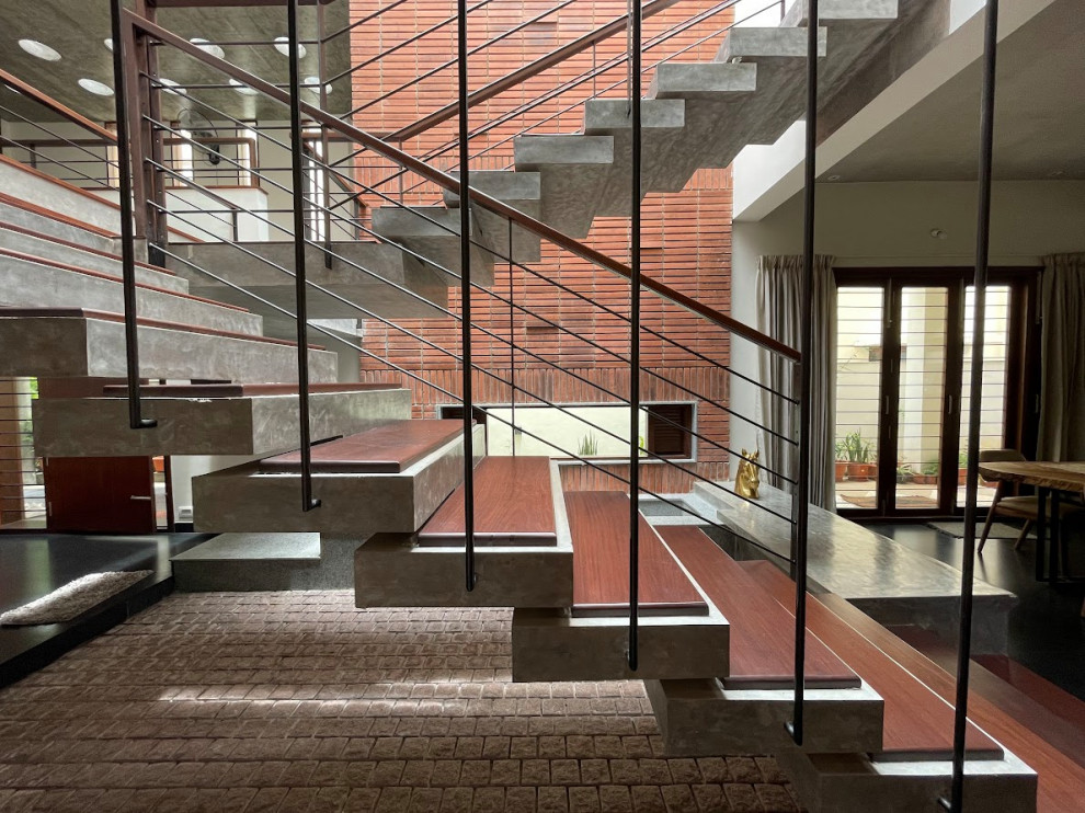 Tropical staircase in Bengaluru.