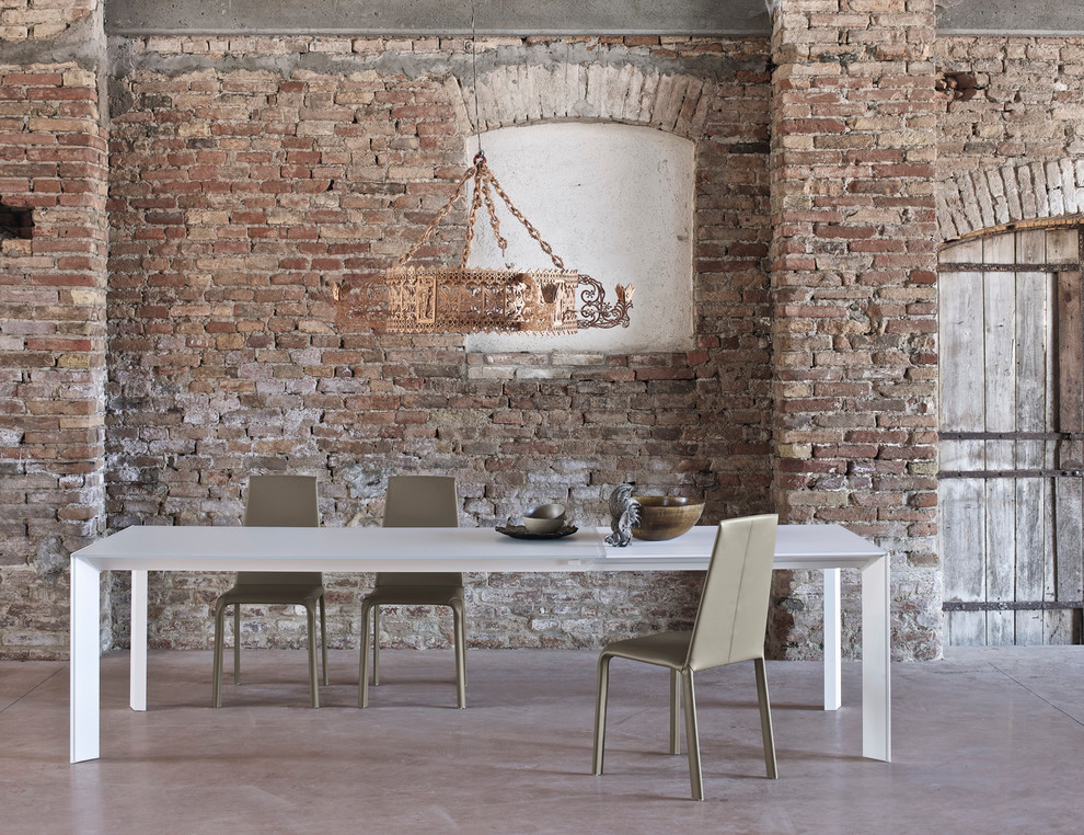 Inspiration for a modern dining room remodel in Boston