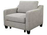 Marley Stain-Resistant Fabric Sleeper Chair, Gray - Transitional