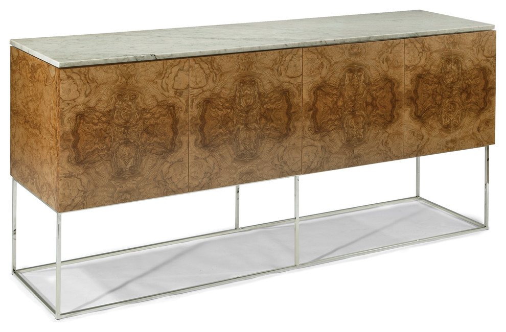 Design Classic Buffet with Marble Top by Milo Baughman from Thayer Coggin
