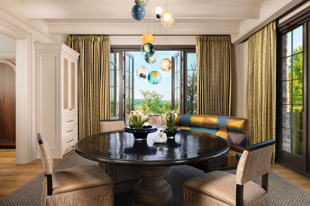 Dining room - transitional dining room idea