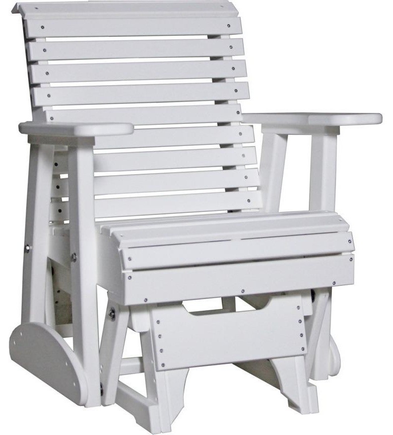 Luxcraft 2' Rollback Recycled Plastic Glider Chair Contemporary