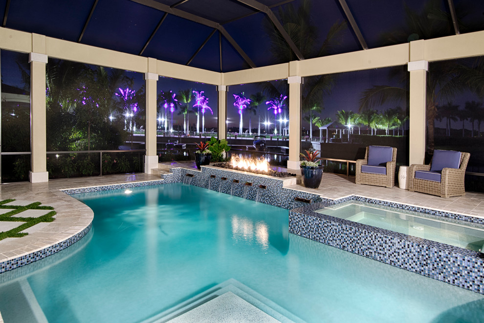 "Treanna" Model at Miromar Lakes - Beach Style - Pool - Miami - by ...