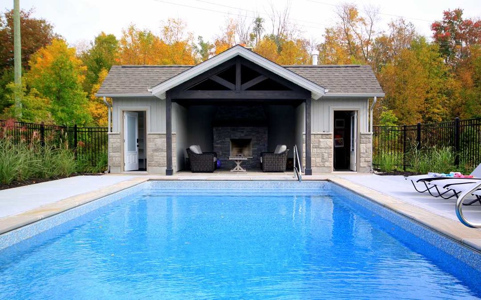 This is an example of a scandinavian pool in Toronto.