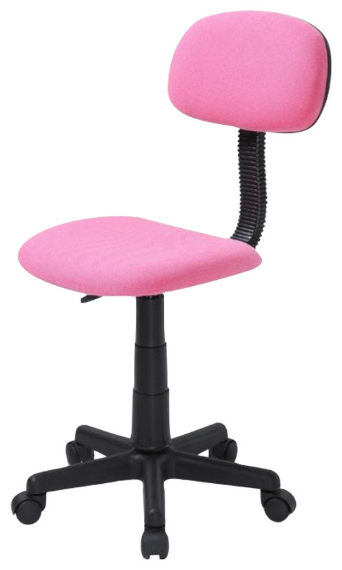 Armless Adjustable Height Swiveling Task Chair Pink Contemporary Office Chairs By Hodedah Import Inc